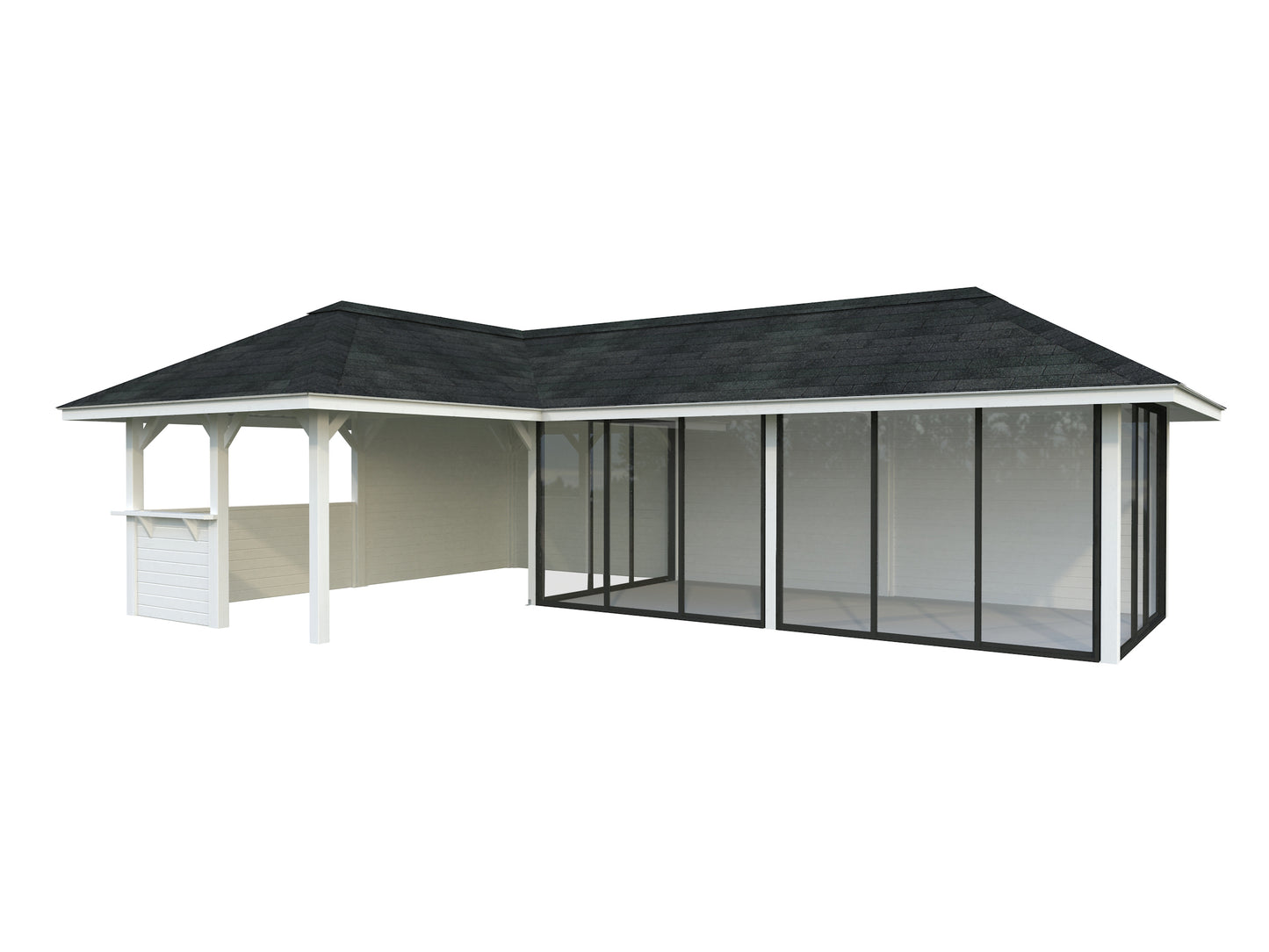 Palmako Bianca 33,2 m2 Set 221 Slide - Hellbraun tauchgrundiert