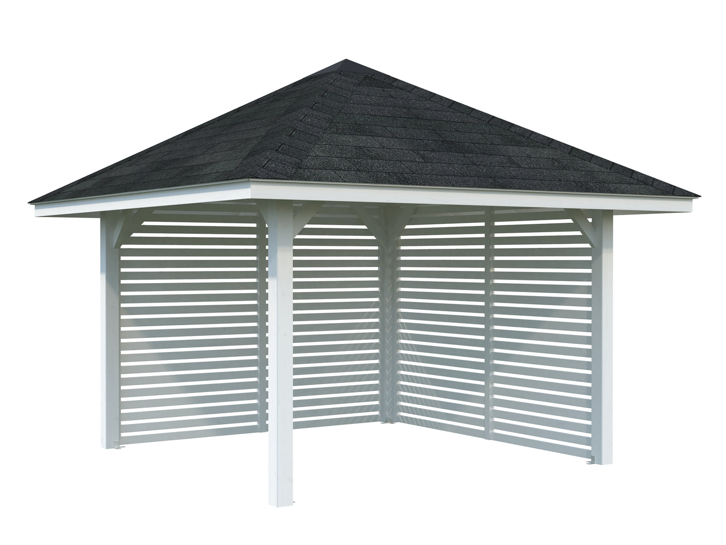 Palmako Bianca 8,3 m2 Set 102 - Lackiert weiß RAL9016