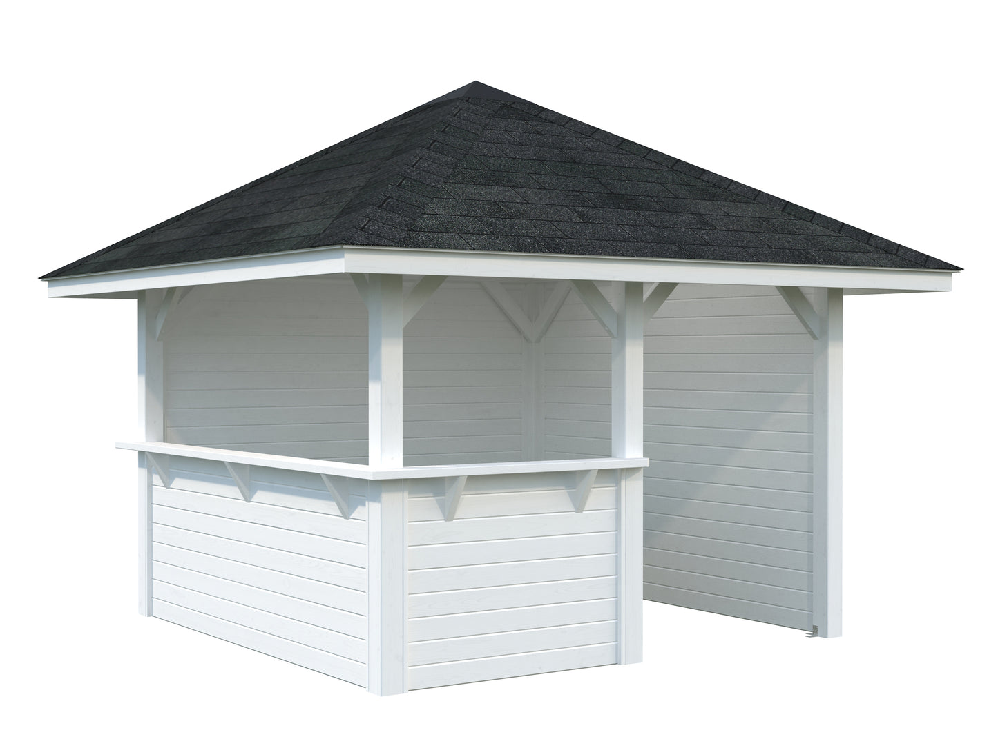 Palmako Bianca 8,3 m2 Set 103 - Lackiert weiß RAL9016