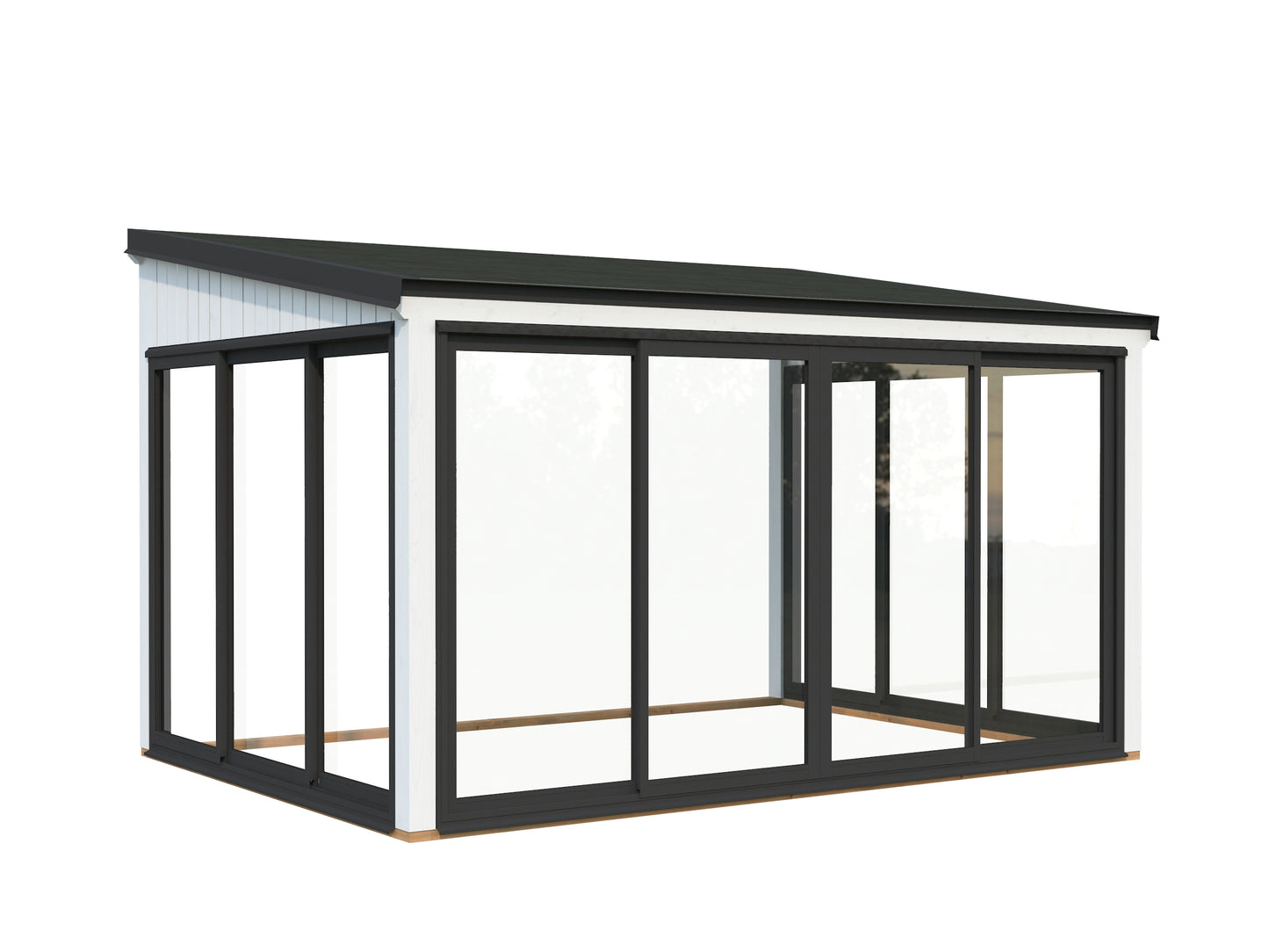 Palmako Lumi 11,6 m2 Slide Plus - Grau tauchgrundiert