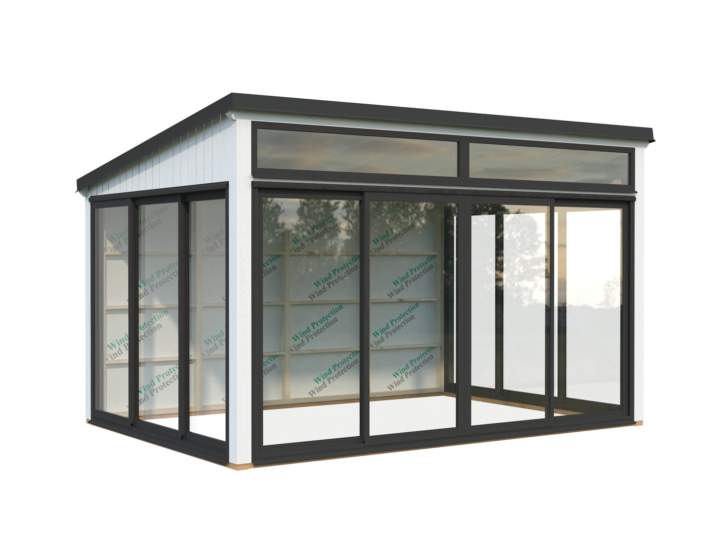 Palmako Saga 11,6 m2 Slide Plus - Hellbraun tauchgrundiert