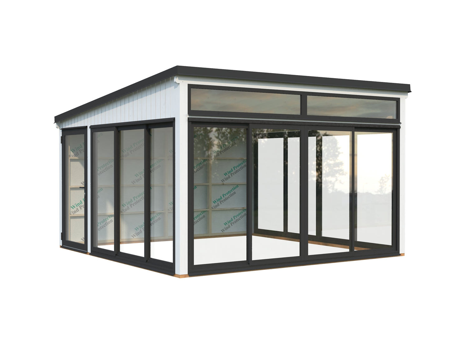 Palmako Saga 16,6 m2 Slide - Transparent tauchgrundiert