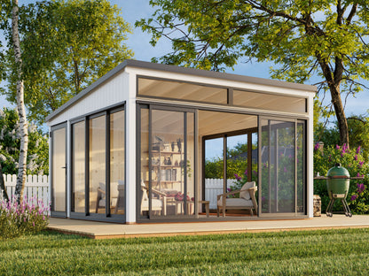 Palmako Saga 16,6 m2 Slide - Grau tauchgrundiert