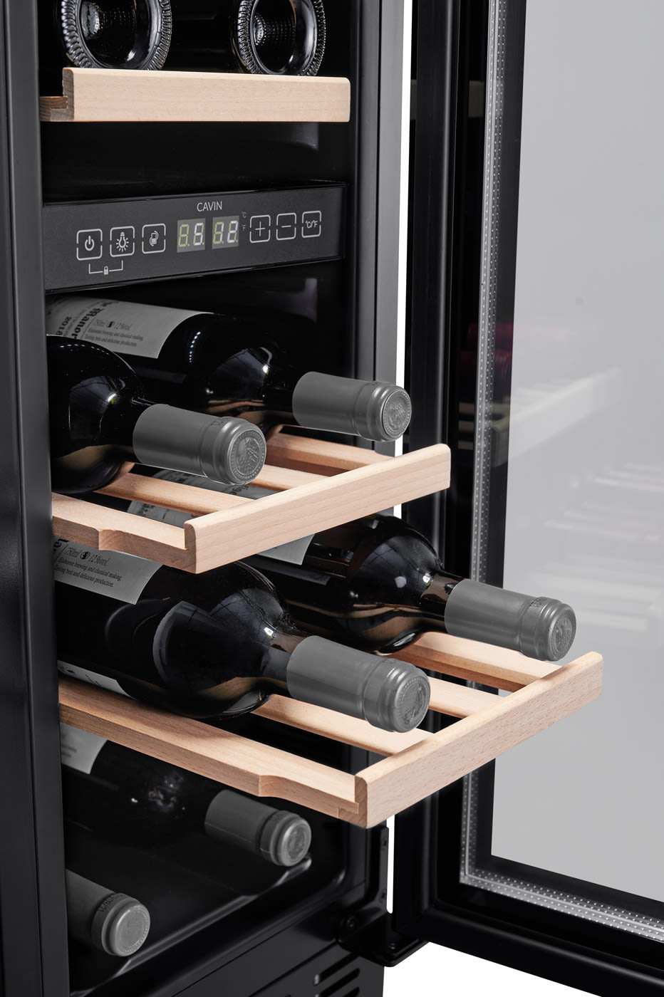 Cavin Arctic Collection 30D Fullglass Black - Einbau-Weinkühlschrank