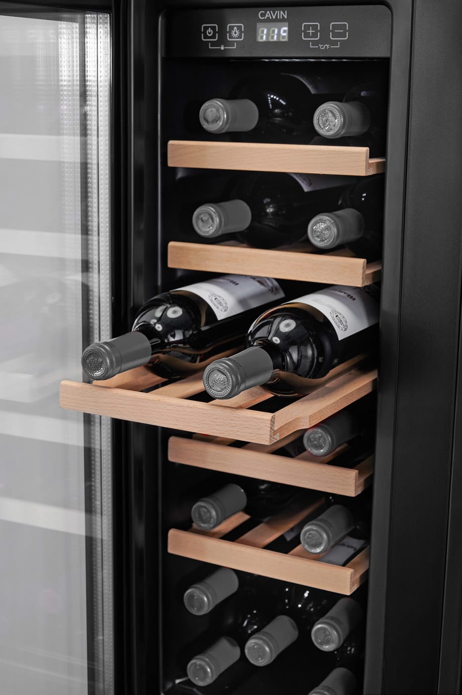 Cavin Arctic Collection 60 Duo Fullglass Black - Wein- und Bierkühlschrank Unterbau