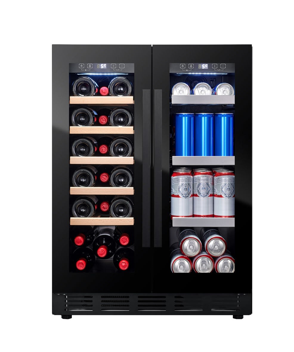 Cavin Arctic Collection 60 Duo Fullglass Black - Wein- und Bierkühlschrank Unterbau