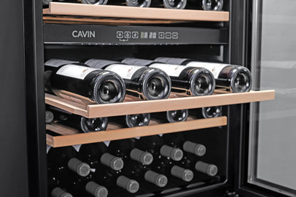 Cavin Arctic Collection 60D Fullglass Black - Unterbau-Weinkühlschrank