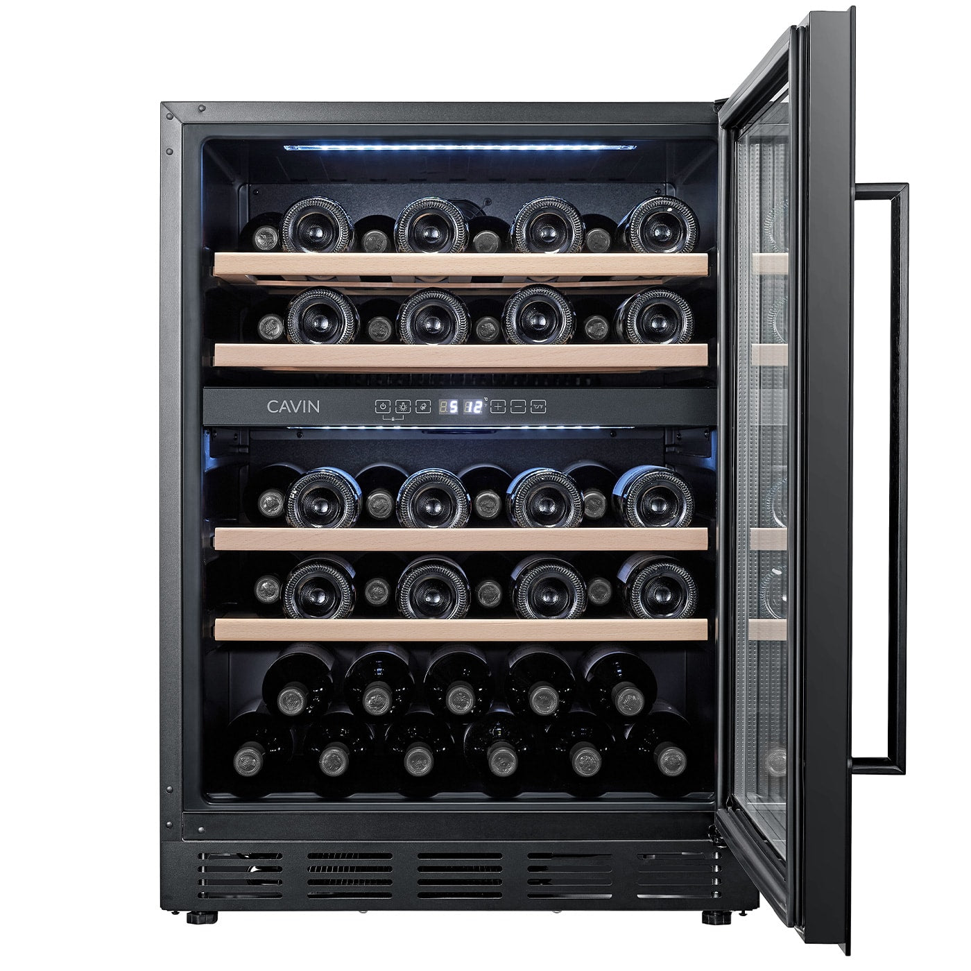 Cavin Arctic Collection 60D Fullglass Black - Unterbau-Weinkühlschrank