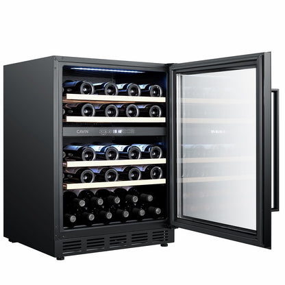 Cavin Arctic Collection 60D Fullglass Black - Unterbau-Weinkühlschrank