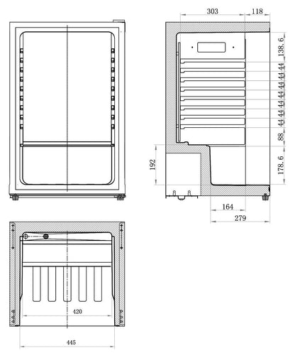 Cavin Polar Collection 115 l Weiß - Freistehender Bierkühlschrank