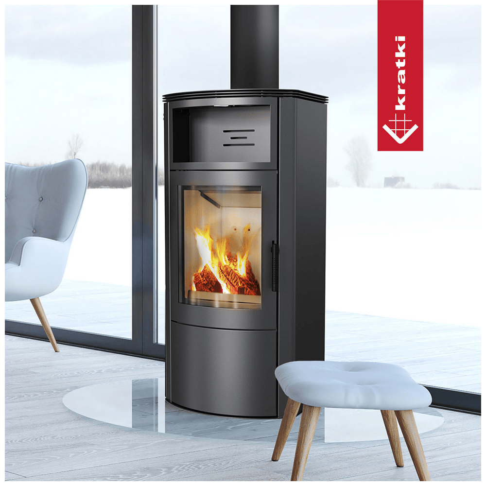 Kratki Kaminofen aus stahl KRATKI TITAN Ø 150 11 kW
