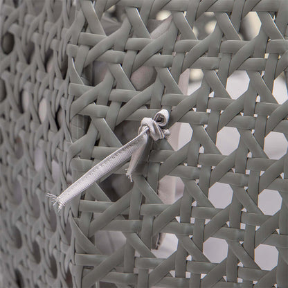 Home Deluxe Polyrattan Hängesessel TWIN - Grau für 2 Personen