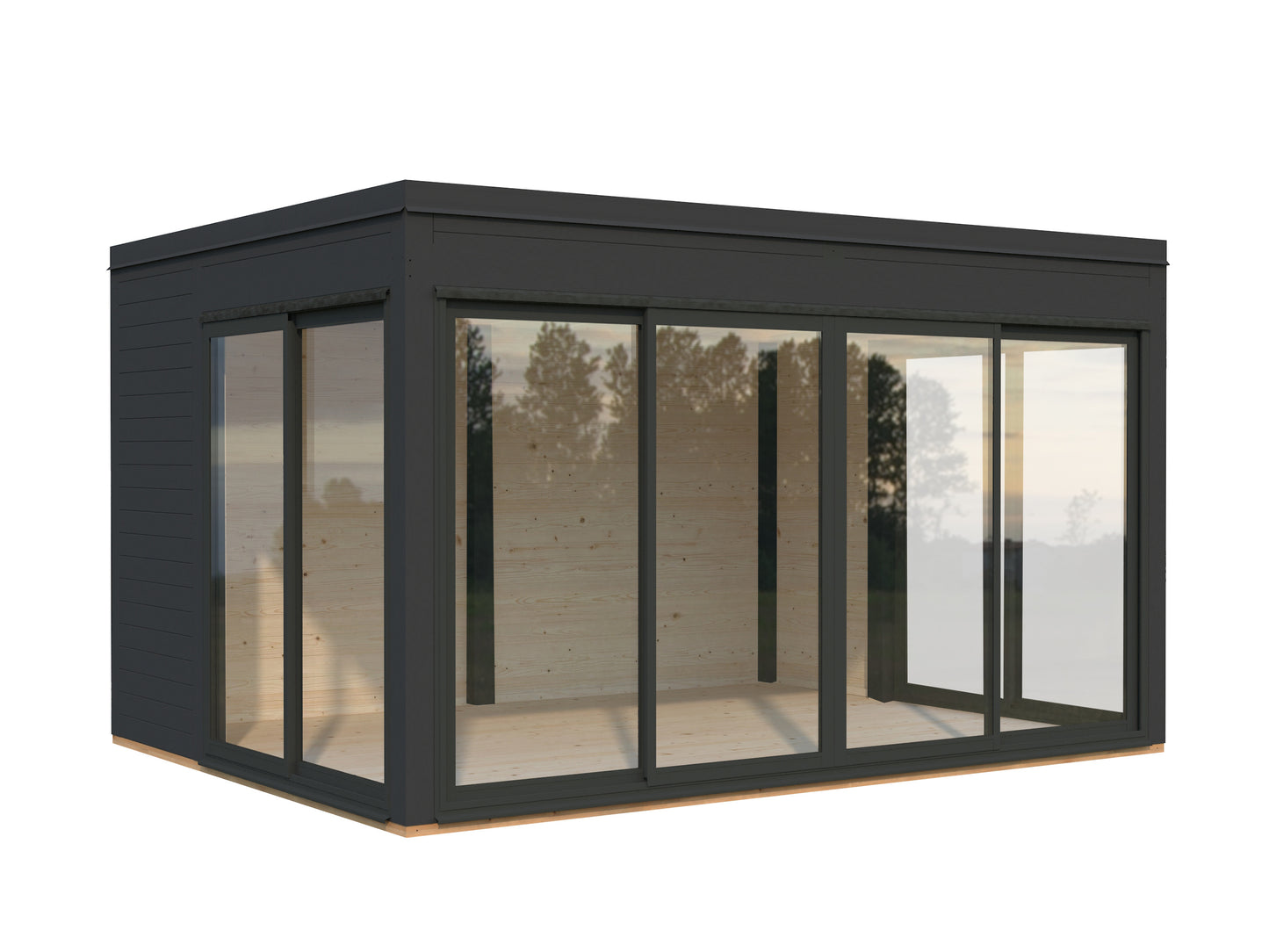 Palmako Serena 12,6 m2 Set 2 Slide Plus - Naturbelassen