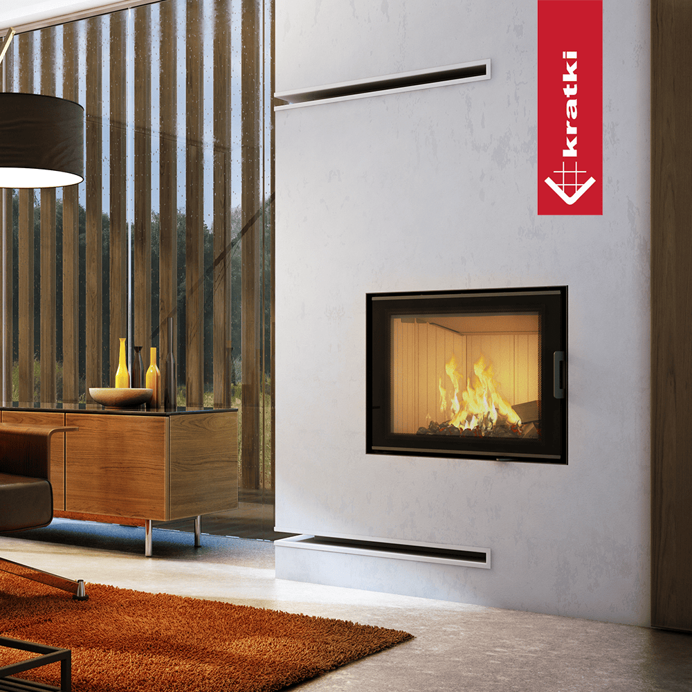 Kratki Kamineinsatz aus Stahl KRATKI NADIA 10 kW Ø 200