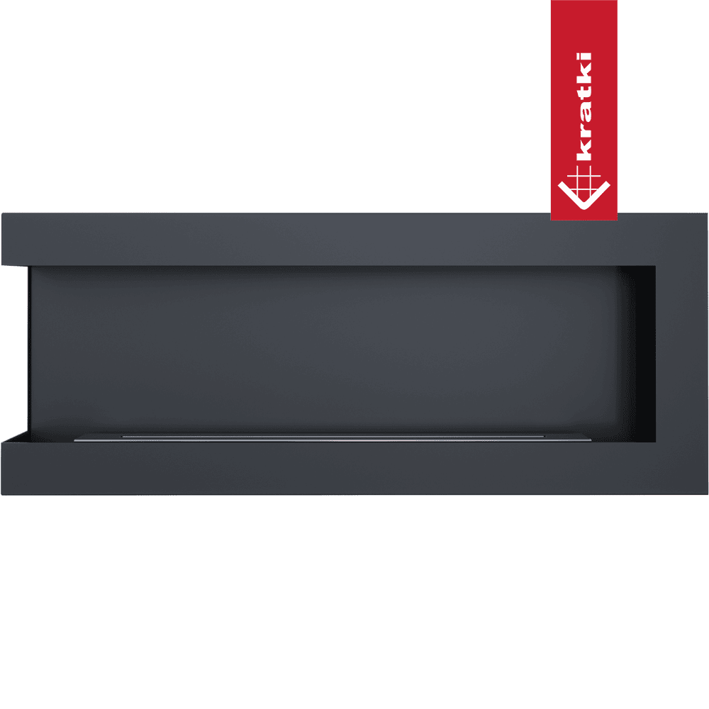 Kratki Wandkamin Bioethanol Eckkaminl DELTA links 120 cm TÜV