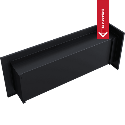 Kratki Wandkamin Bioethanol Eckkaminl DELTA links 120 cm TÜV