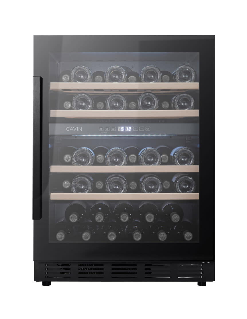 Cavin Arctic Collection 60D Fullglass Black - Unterbau-Weinkühlschrank