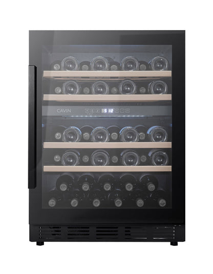 Cavin Arctic Collection 60D Fullglass Black - Unterbau-Weinkühlschrank