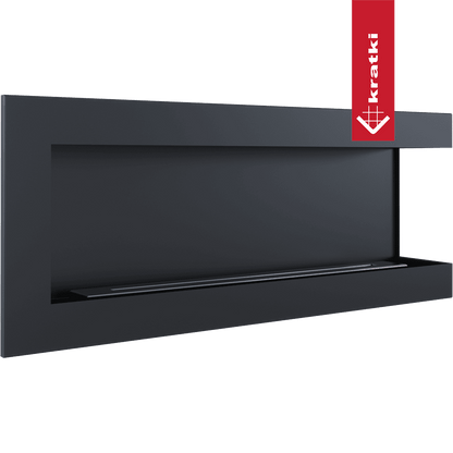 Kratki Wandkamin Bioethanol Eckkaminl DELTA rechts 120 cm TÜV