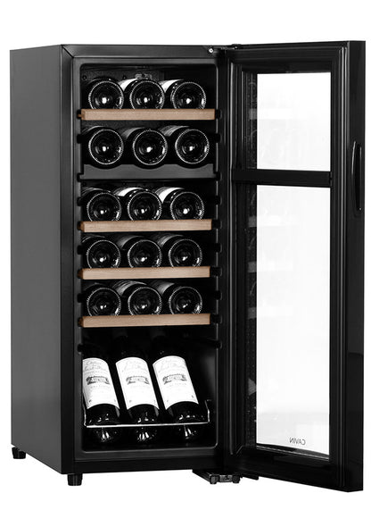 Cavin Northern Collection 18 Black - Freistehender Weinkühlschrank