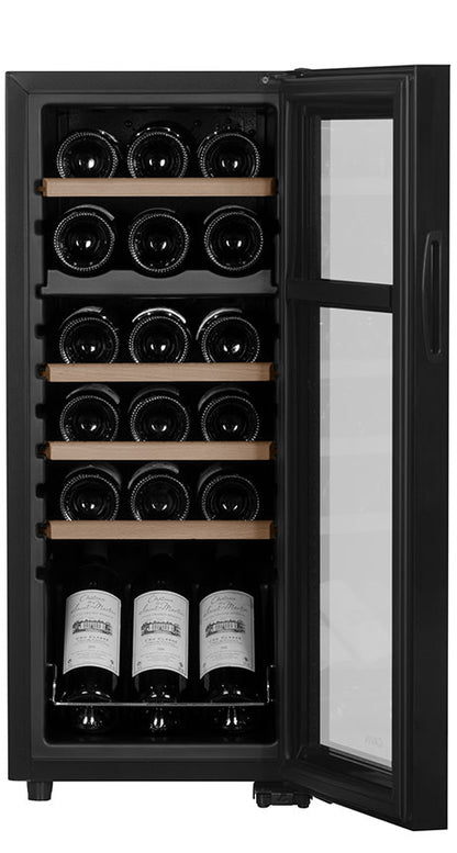 Cavin Northern Collection 18 Black - Freistehender Weinkühlschrank