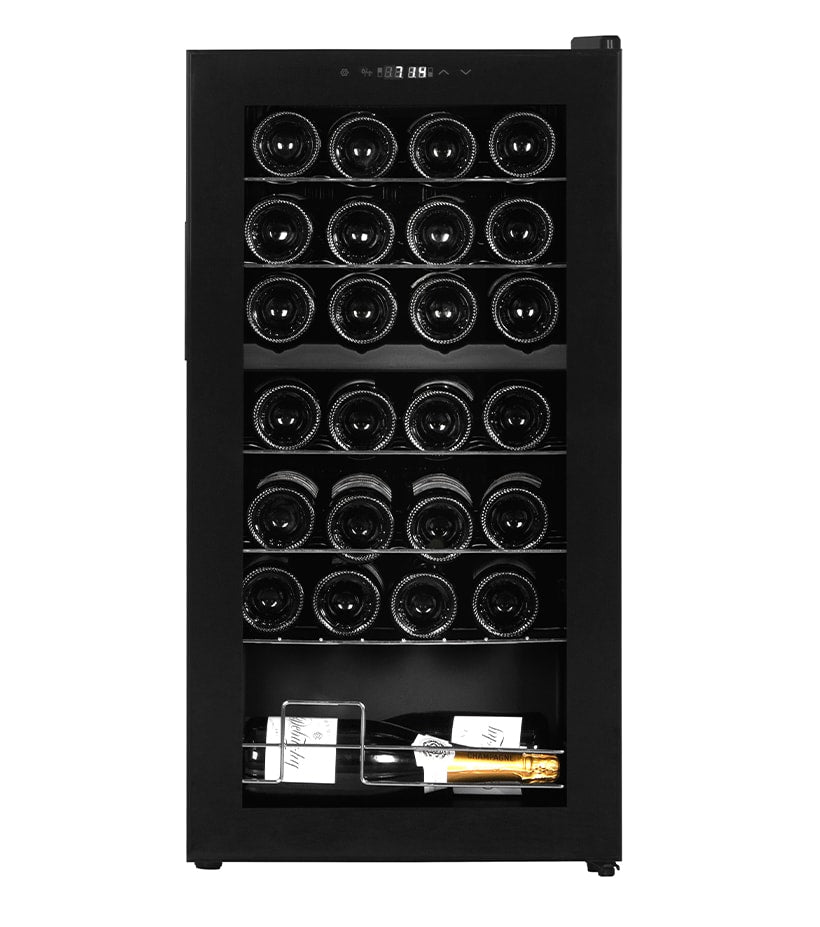 Cavin Northern Collection 28 Black - Freistehender Weinkühlschrank