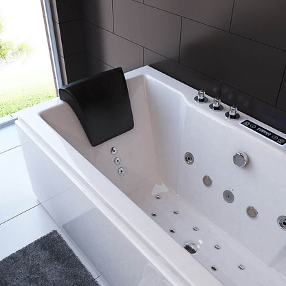 Home Deluxe Whirlpool Badewanne mit Lichttherapie LAGUNA PURE M - 180 x 90 cm