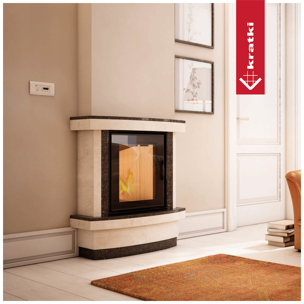 Kratki Kamineinsatz aus Stahl KRATKI NADIA 7 kW Ø 200