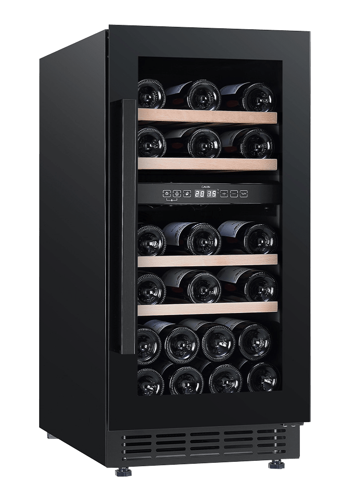 Cavin Arctic Collection 40D Fullglass Black - Unterbau-Weinkühlschrank