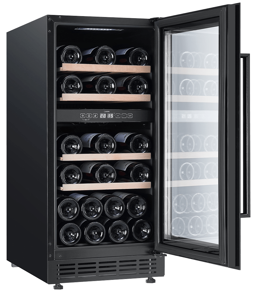 Cavin Arctic Collection 40D Fullglass Black - Unterbau-Weinkühlschrank