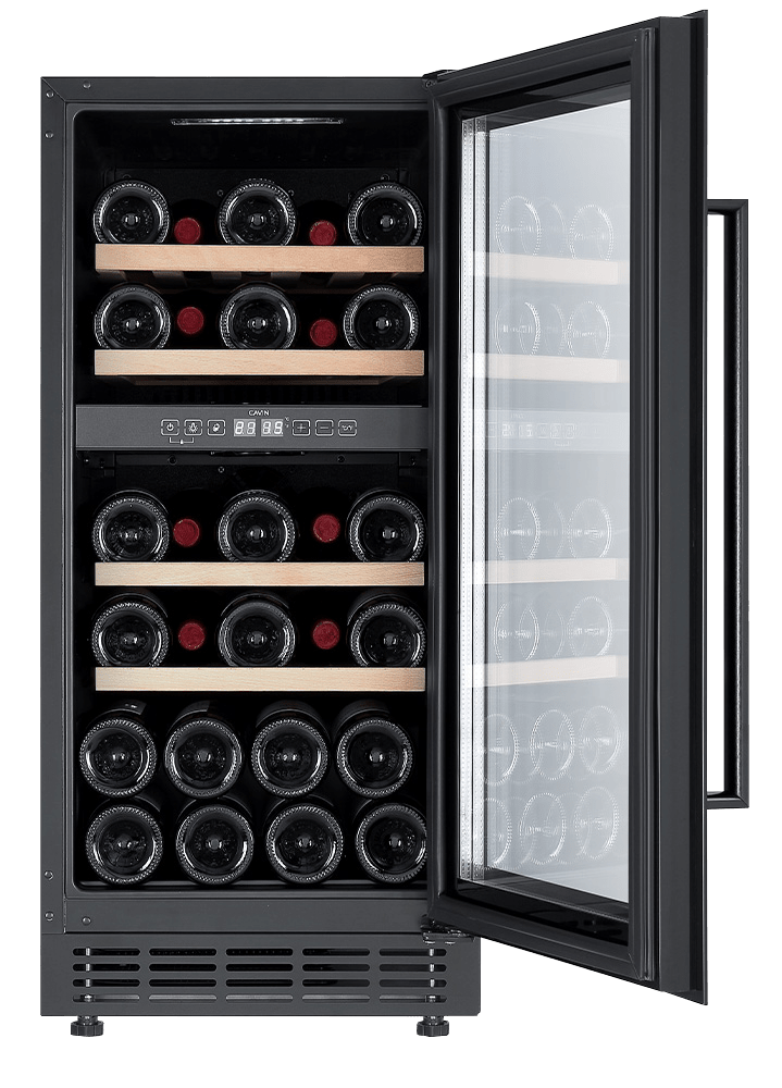 Cavin Arctic Collection 40D Fullglass Black - Unterbau-Weinkühlschrank