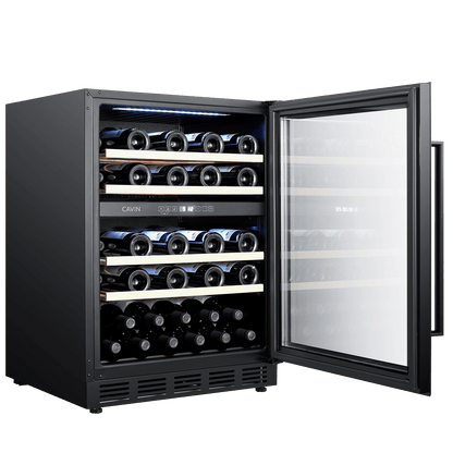 Cavin Arctic Collection 60D Fullglass Black - Unterbau-Weinkühlschrank