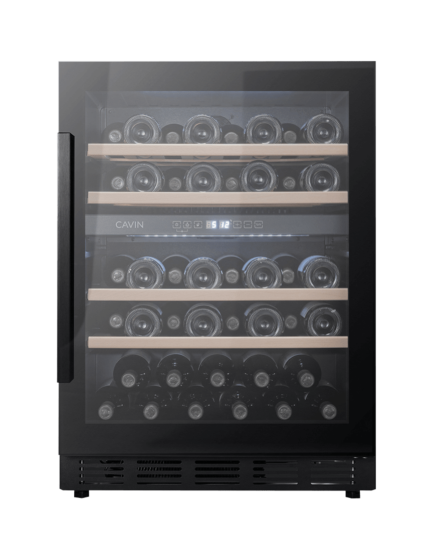 Cavin Arctic Collection 60D Fullglass Black - Unterbau-Weinkühlschrank