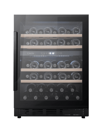 Cavin Arctic Collection 60D Fullglass Black - Unterbau-Weinkühlschrank