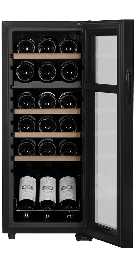Cavin Northern Collection 18 Black - Freistehender Weinkühlschrank