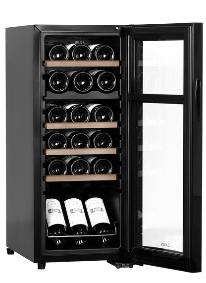 Cavin Northern Collection 18 Black - Freistehender Weinkühlschrank
