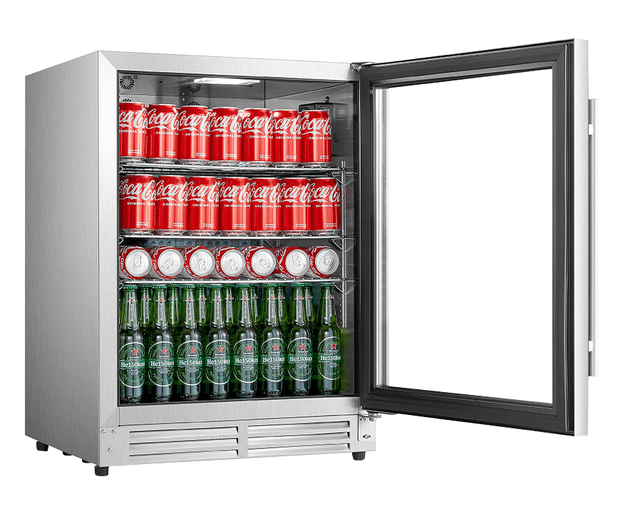 Cavin Outdoor Collection 51D Stainless - Freistehender Bierkühlschrank