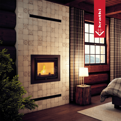 Kratki Wasserführender Kamineinsatz KRATKI ZUZIA DECO 12 kW Ø 200