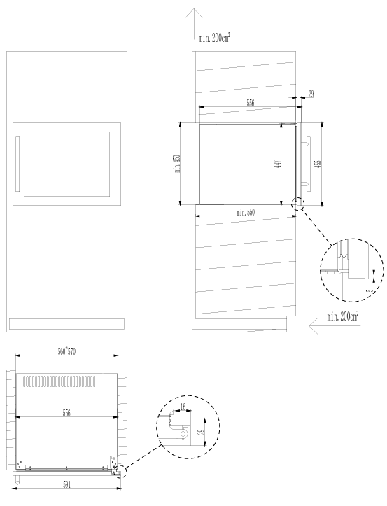 Cavin Scandinavian Collection 18 - Einbau-Weinkühlschrank