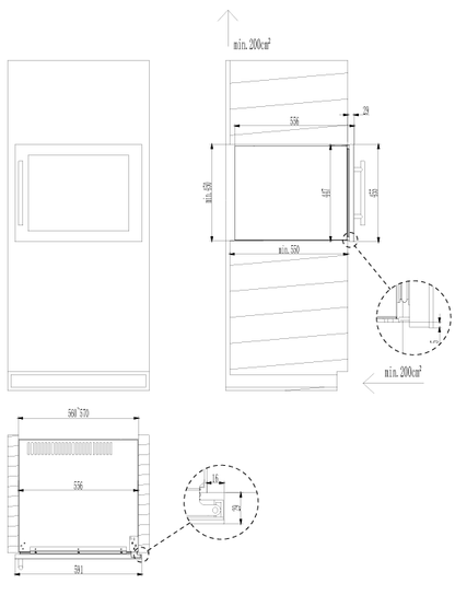 Cavin Scandinavian Collection 18 - Einbau-Weinkühlschrank