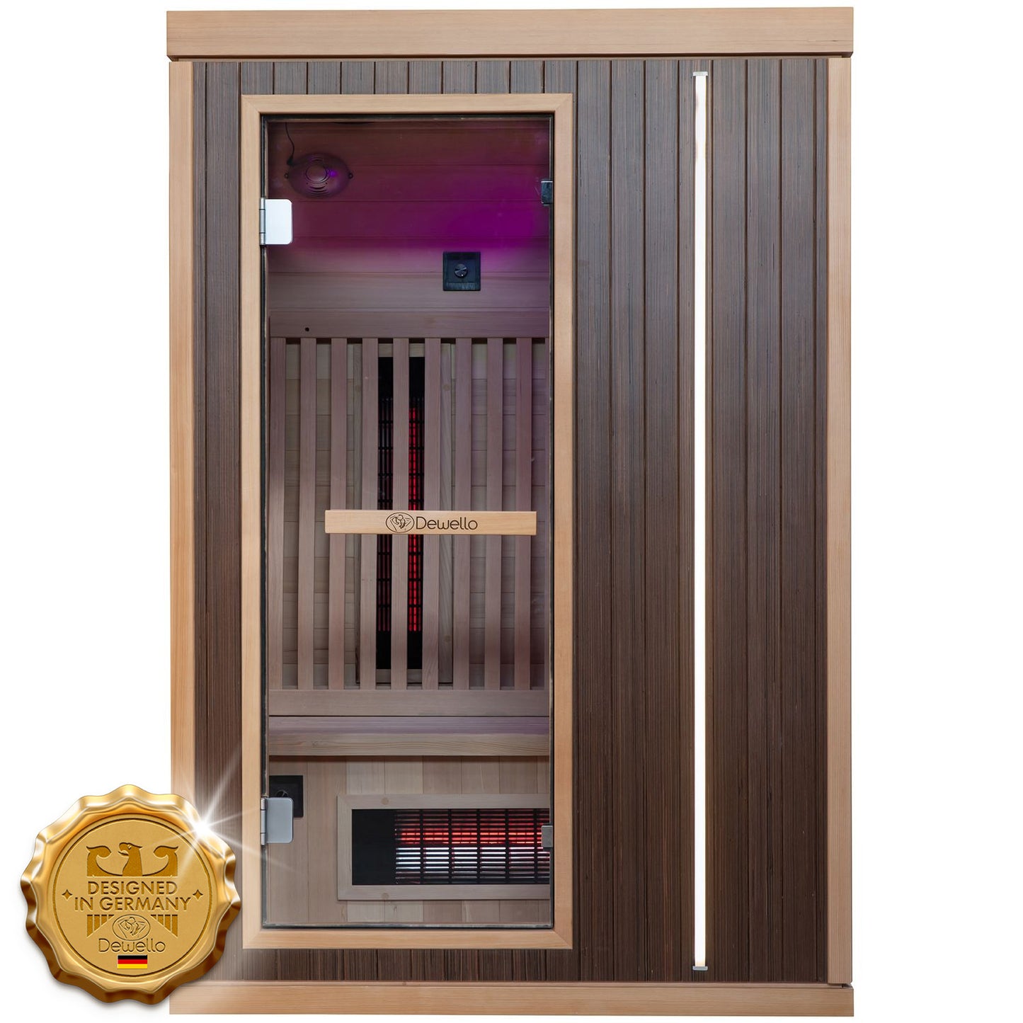 Dewello Infrarotkabine MELVILLE 130x105 Dual-Therm bei TroniTechnik