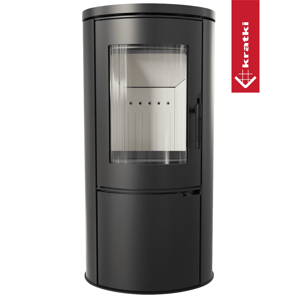 Kratki Stahl-Gusseisen Kaminofen KRATKI AB Ø 150 8 kW