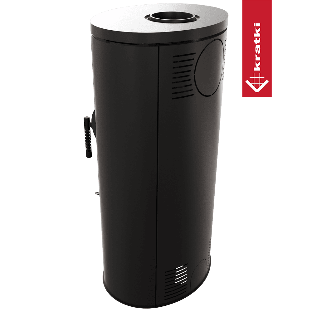 Kratki Stahl-Gusseisen Kaminofen KRATKI AB Ø 150 8 kW