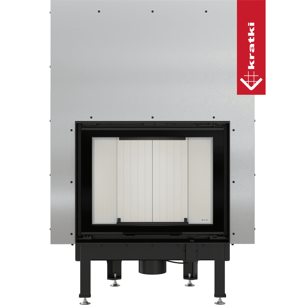 Kratki Kamineinsatz aus Stahl KRATKI NADIA 10 kW Ø 200 mit Schiebetür
