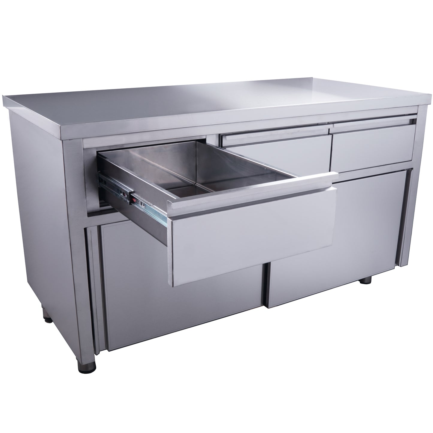 SARO Schiebetürenschrank mit 3 Schubladen, 1600x700mm