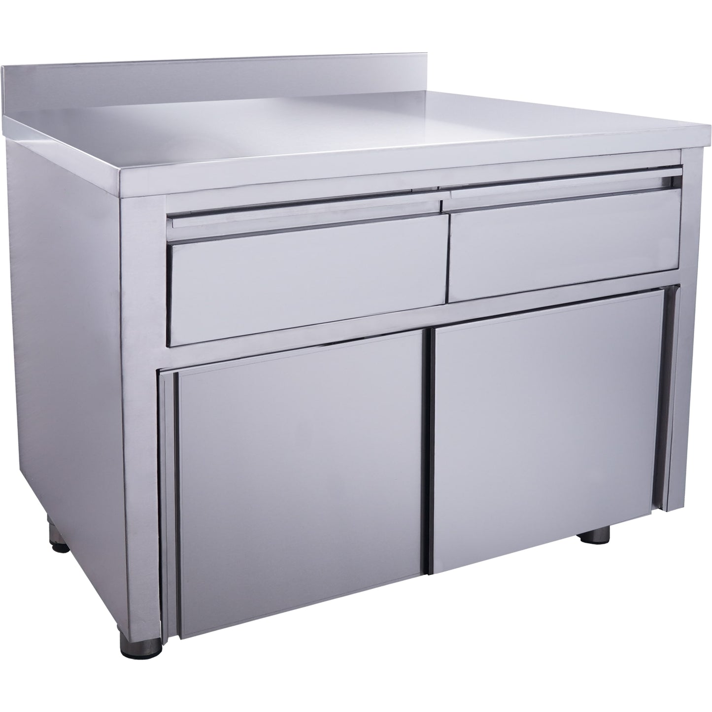 SARO Schiebetürenschrank, 2 Schubl.,Aufkant.,1200x700mm