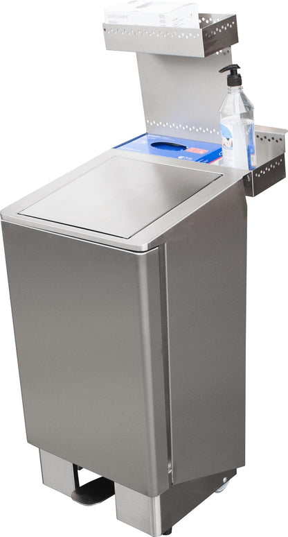 SARO Edelstahlmülleimer 60 Liter, Modell APOLLO
