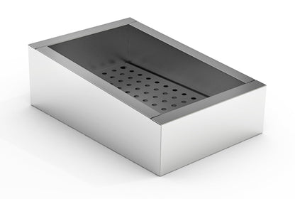 CombiSteel GEMAHLENES EIS BEHÄLTER SCHIEF 1/1 GN AISI 304  WASSERHAHN AN DER BEDIENUNG SEITE