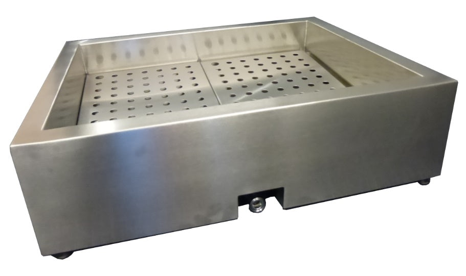 CombiSteel GEMAHLENES EIS BEHÄLTER SCHIEF 3/1 GN AISI 304  WASSERHAHN AN DER BEDIENUNG SEITE