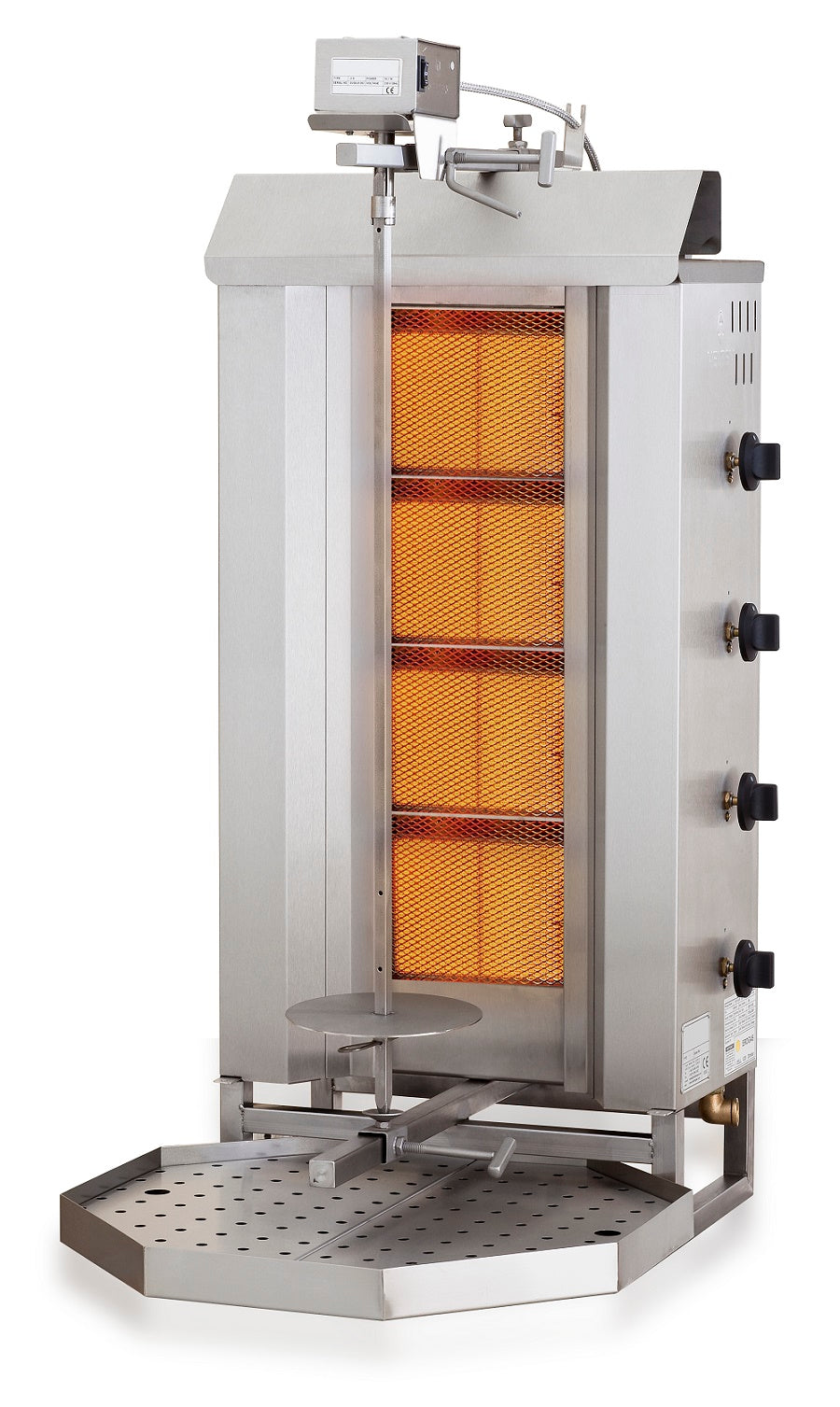 CombiSteel GYROS GASGRILL  MOTOR POSITION OBEN 4 HEIZZONEN